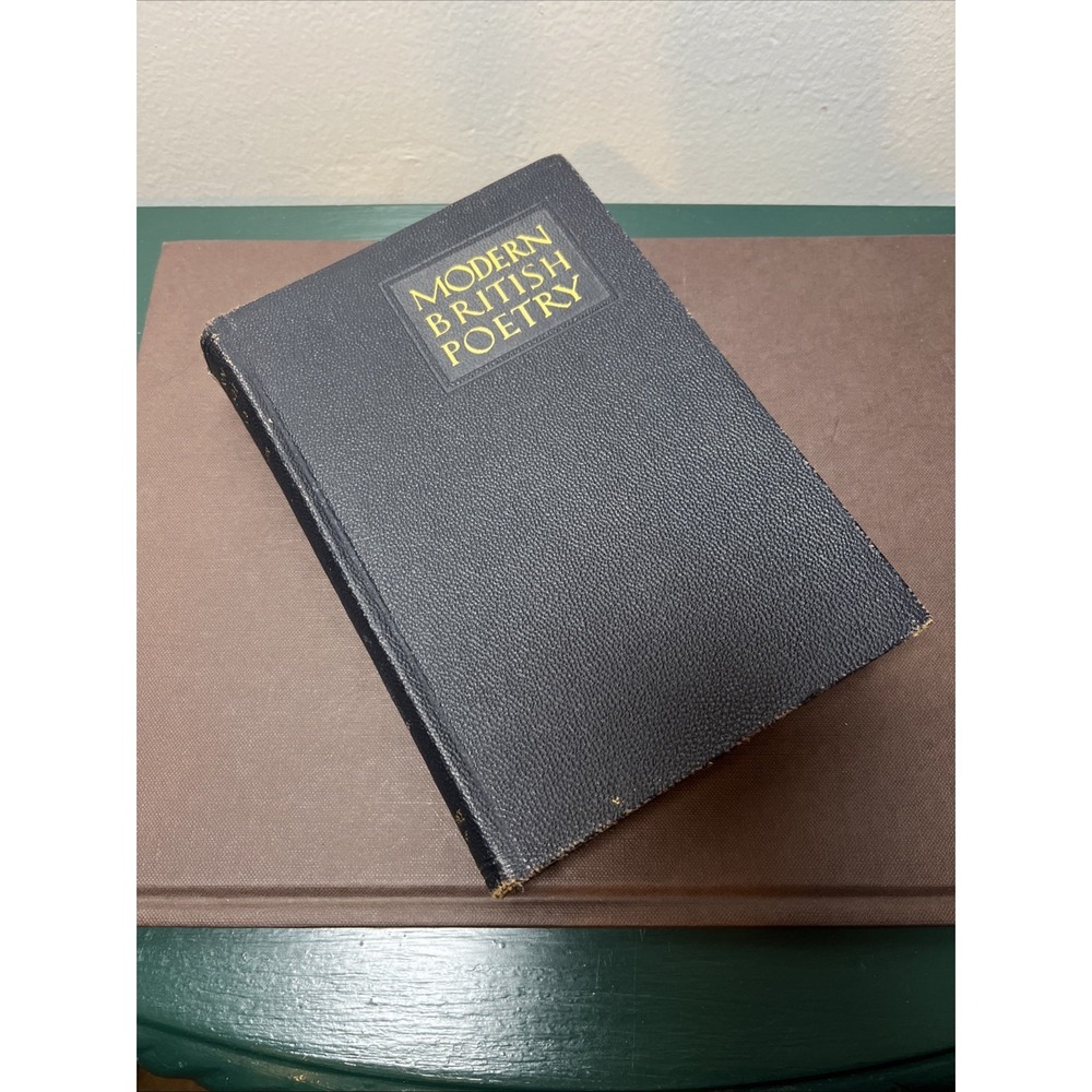 Antique Modern British Poetry A Critical Anthology Hardcover Book 1925